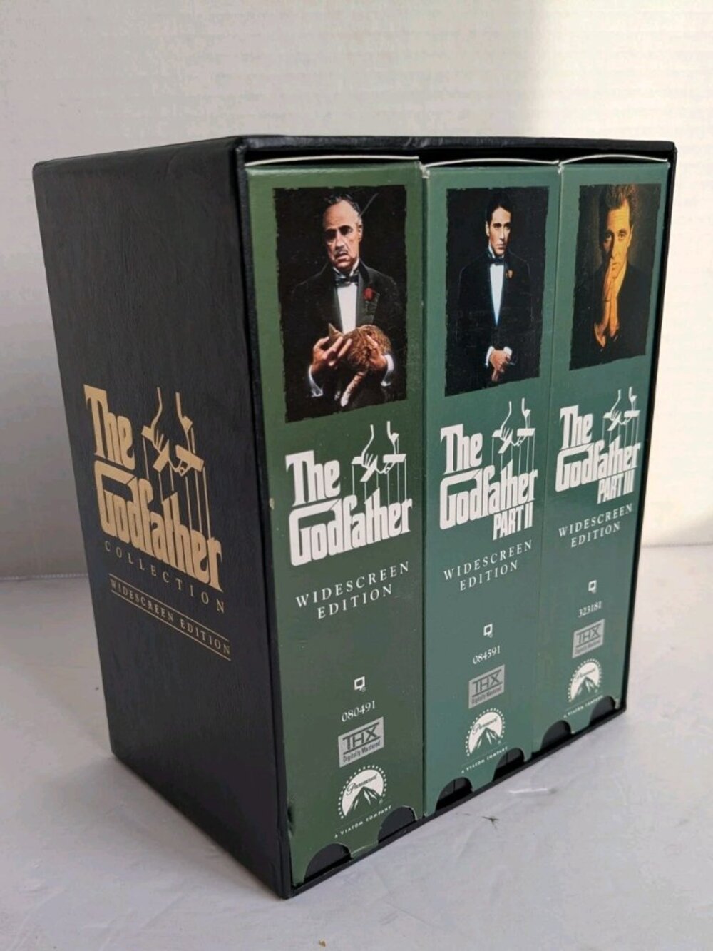 THE GODFATHER COLLECTION Box Set 6 VHS Tapes, Parts 1-3 AL PACINO-MARLON BRANDO